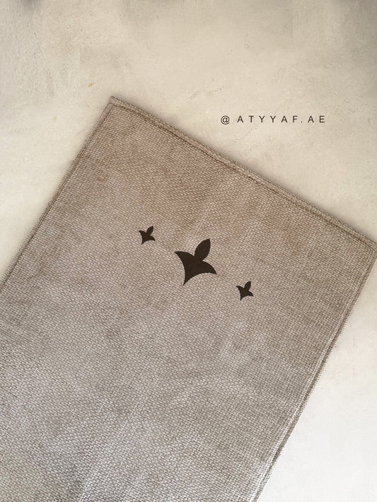 سجادة صلاة اسفنجية - اللون البيج الرمادي