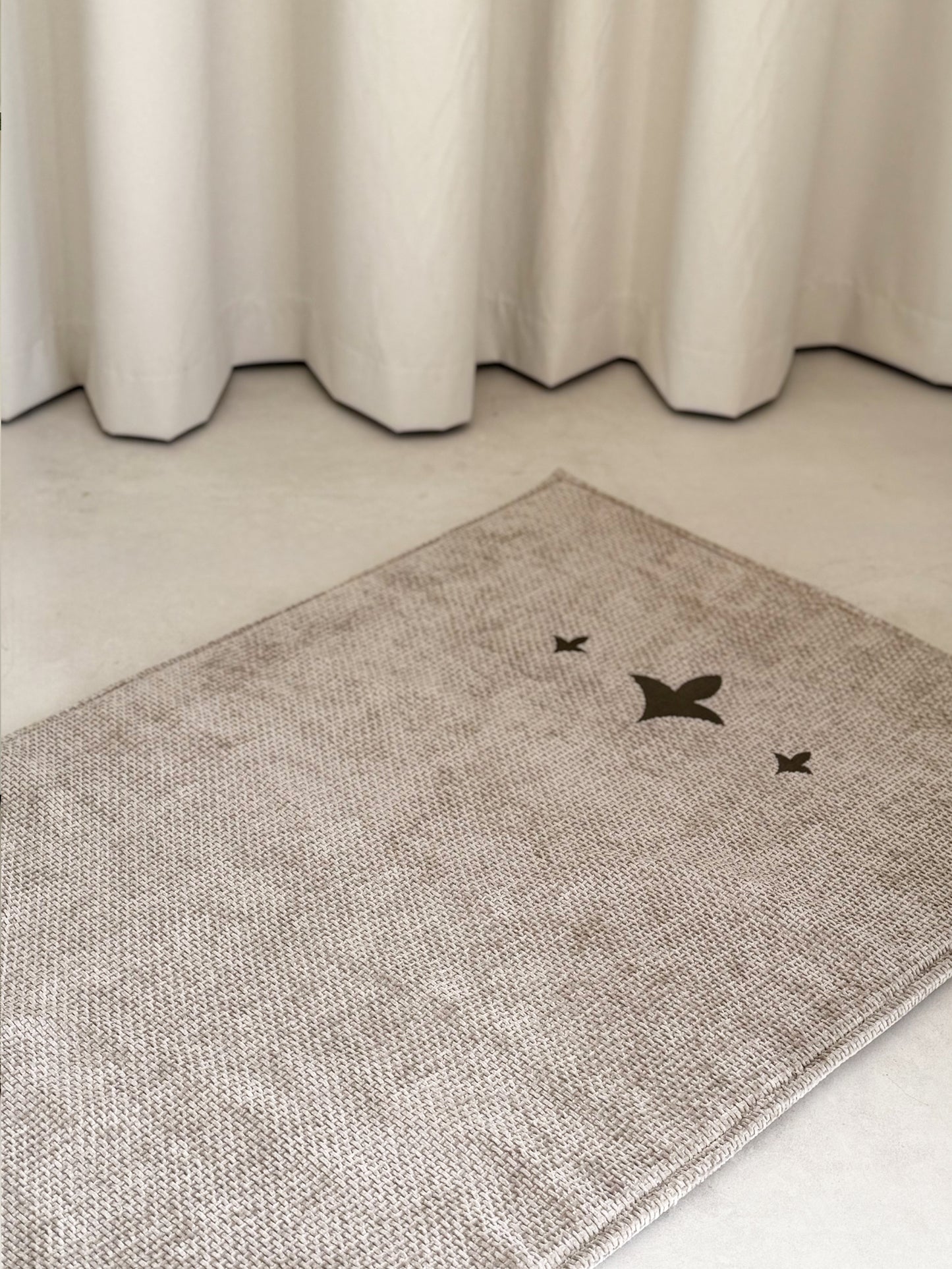 سجادة صلاة اسفنجية - اللون البيج الرمادي